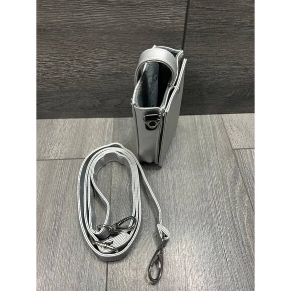 IHKWIP Cell Phone Crossbody with RFID Card Slots Metallic Silver, bag A629776 - Picture 8 of 8